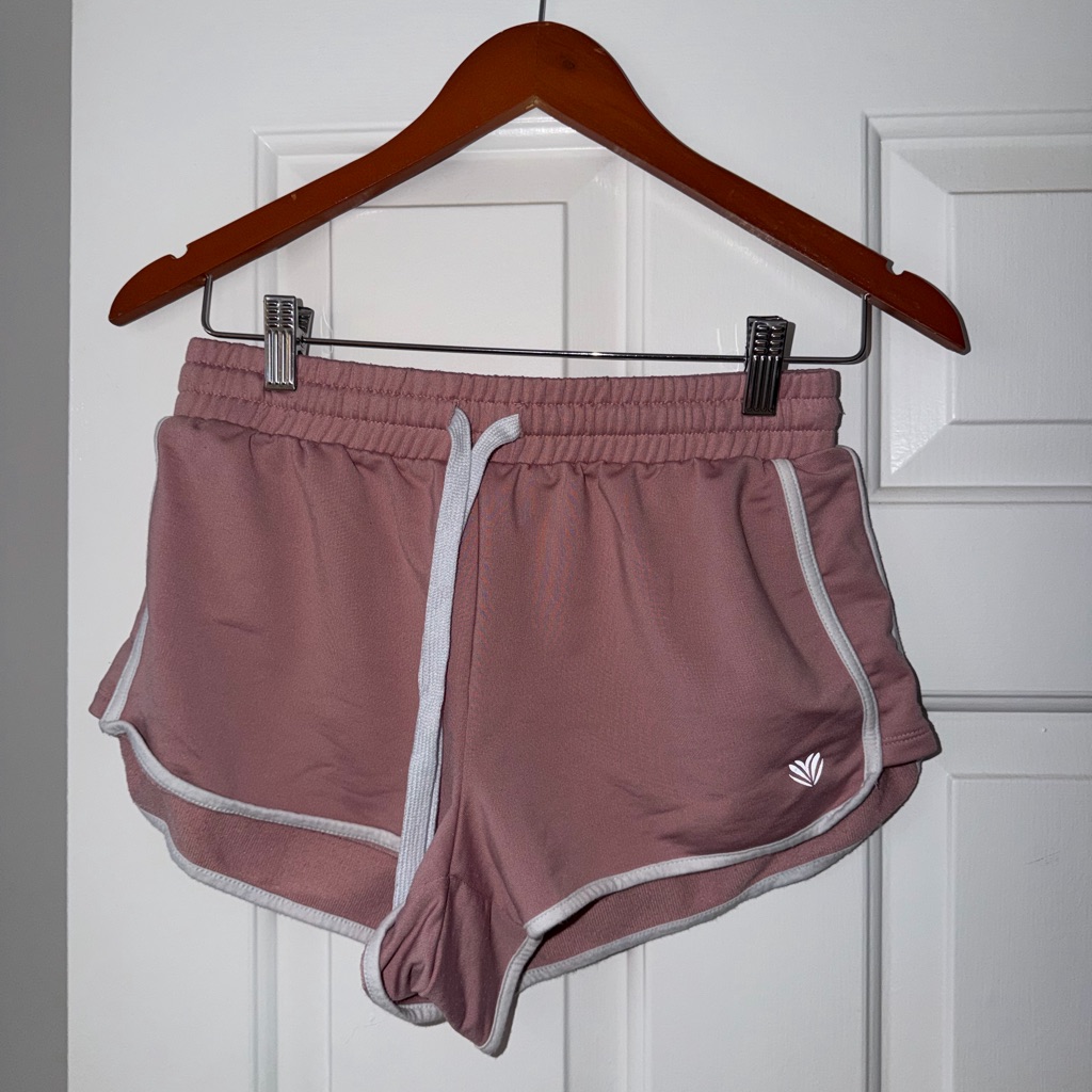 Forever 21 Pink Athletic Shorts With White Accents
